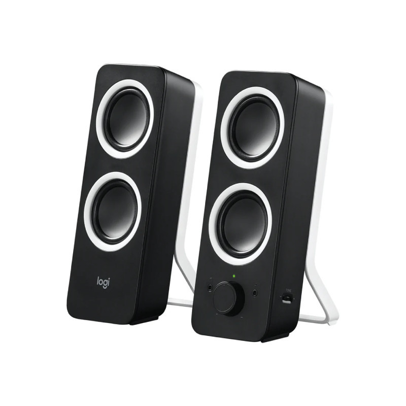 Logitech Z200 Wired Stereo Speakers - Midnight Black - مكبر صوت